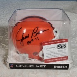 Jim Brown Signed Mini Helmet CAS COA