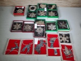 20 Gorham Sterling Silver Annual Christmas Ornaments in Orig. Boxes