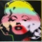 Steve A. Kaufman (1960-2010) 1990s Large Canvas Marilyn Monroe