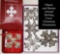 5 Reed and Barton Sterling Cross Ornaments