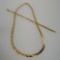 10K Yellow Gold Braded Serpentine Necklace & Bracelet