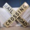 Cross Bar Rail Road Crossing Sign