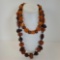 2 Vintage Amber Bead Necklaces