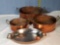 Paul Revere 1817 pattern Oval Cassere and 3 Oval Copper Nesting Pots
