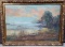 C. H. Stockwell Oil on Canvas Misty Rover Sunset Florida Landscape Painting