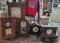 5 Antique Clocks 2 Wall & 3 Mantle For Parts Or Refurbish
