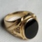 14k Gold and Onyx Men's Ring