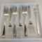 Set Of 6 Salad / Dessert Forks & 1 Pickle Fork Westmoreland Silver Co. 