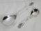 Georg Jensen Danish Sterling Silver Acorn Gravy Spoon and Ornaments #42 Leaf and Berry Spoon