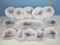 Hand Painted LDBC Flambeau Limoges Hand Painted 13 Pcs Porcelain Fish Set