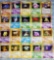 20 Pokemon Pocket Monster Fossil and Team Rocket Series Rare Holo Cards