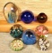 8 Art Glass Paperweights Incl. Signed