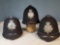 3 Vintage Britain Bobby Constable Hats
