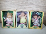 Three 1985 Cabbage Patch Dolls in Boxes