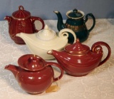 5 Hall Teapots