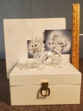 Swarovski Crystal Fabulous Creatures 1997 Annual Edition The Dragon with Boxes and Paperwork As Is