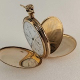 1908 Waltham Yellow Gold Filled 17 Jewel Hunting Case Pocket Watch