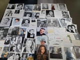 Collection of 60+ Hand Signed Celebrity Promo Photos and Cards