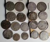 1800s US Capped Bust, Seated Liberty Dimes and Half Dimes, Silver and Nickel Trimes