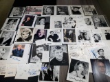 Collection of 50+ Hand Signed Celebrity Promo Photos and Cards