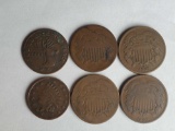 1863 CWT Store Tokens and 4 2 Cent Pieces