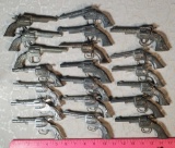 Tray Lot of 20 Vintage Pistol Style Cap Guns