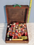 Antique Wood Box Full of Vintage Vacuum Tubes