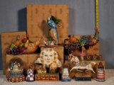 7 Jim Shore Heartwood Creek Seasonal and Nursery Rhyme Collectible Figurines in Original Boxes