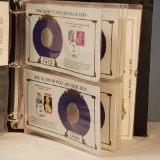 Partial US Silver Dollar Collection with 10 Morgan and 3 Peace Dollars on Display and History Cards