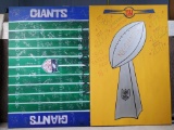 Unusual Giants Team Signed Superbowl XXXV Canvas and other Fan Canvas without signatures