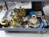 Bottom Cart of Vintage Asian & Brass Decor