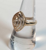Estate Vintage 10k Gold Diamond Ring