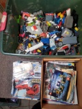 Tub full of Legos and Flat of Legos Ephemera