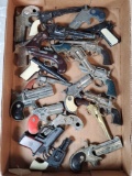 Tray Lot of 21 Mini Cap and Toy Guns