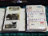 1 Album of Antique Postcards and 1 of First Day Covers