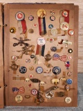 Estate Collection of Vintage Political, Masonic, Holiday, & Other Buttons