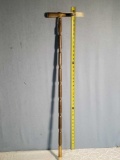 Vintage Trench Art Brass Shell Casing Walking Cane