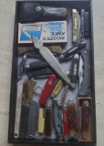 Lot Of 22 Vintage Pocket Knives And More
