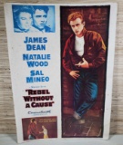 Vintage 1980's James Dean Rebel Without A Cause Movie Poster