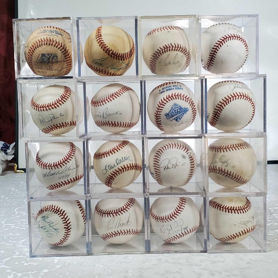 15 Player and 1 Team Signed Baseballs