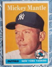 Mickey Mantle 1961 Topps #300 Baseball Auto REPRINT Card New York Yankees -  Baseball Card