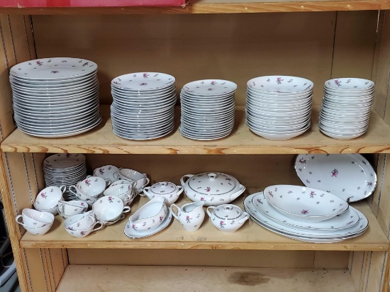 Service for 16 plus of Meito Rose Chintz China Dinnerware