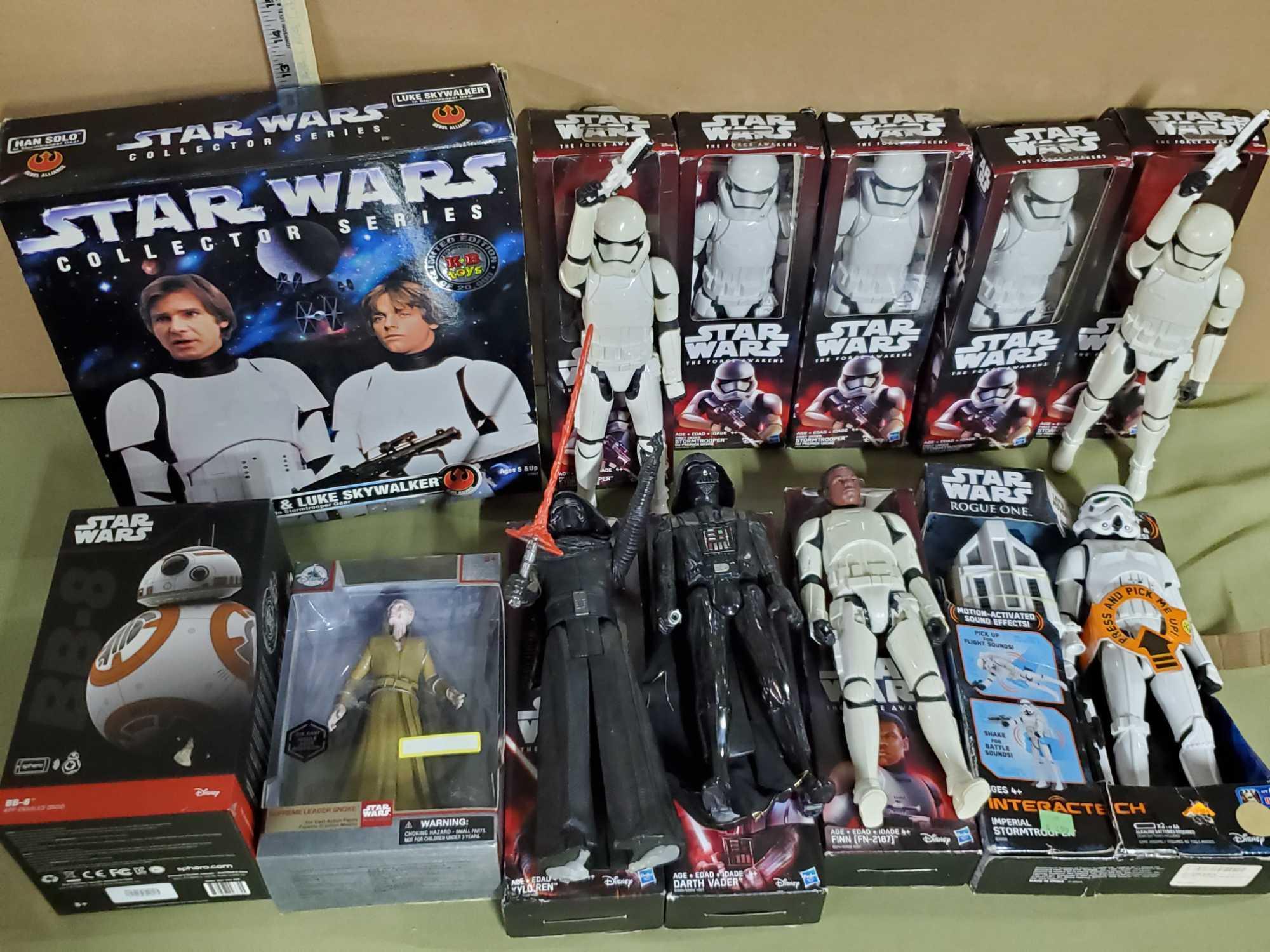 10 Star Wars 12 Inch Action Figures in Boxes and | Proxibid