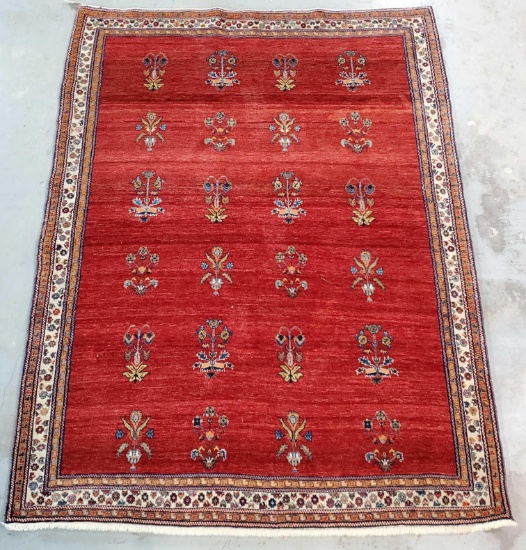 67 "x 92" Persian Loribaft Fine Hand Woven Wool Rug
