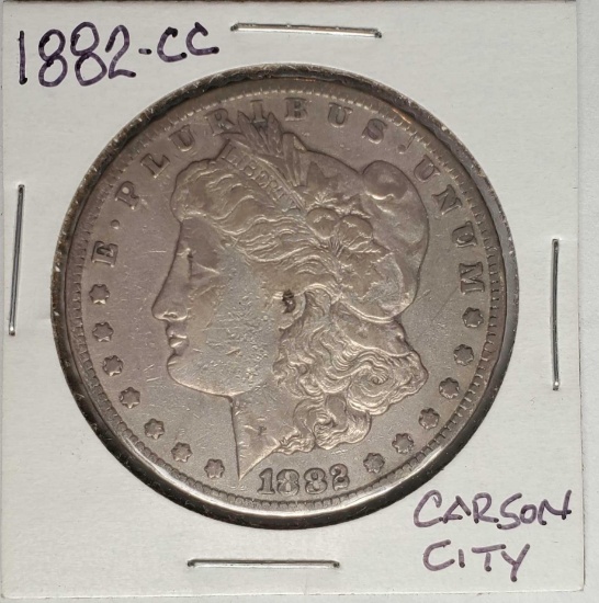 1882-CC Carson City US Morgan Silver Dollar
