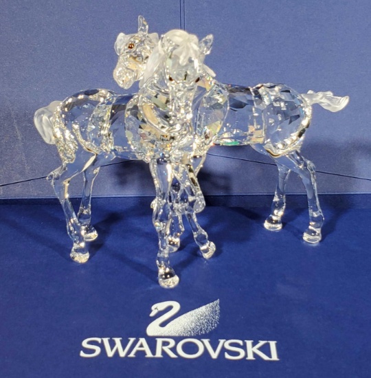 Swarovski Foals Crystal Figurine with Orig. Box