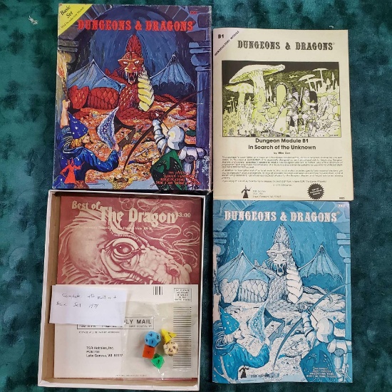 Dungeons and Dragons Basic Set Complete, Edition 4+ 1979