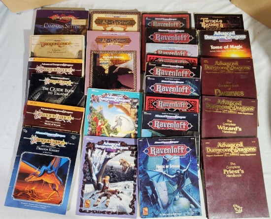 Dragon Lance and Ravenloft Advanced/2nd Edition Dungeons and Dragons Books, Accessories and Set