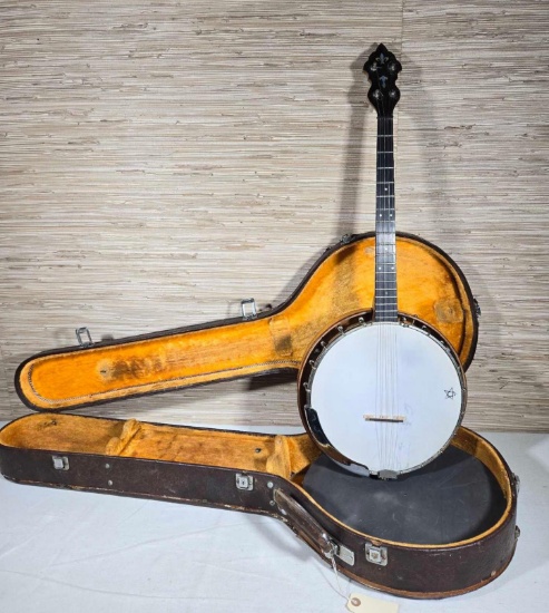 Weymann & Sons Banjo with Carrying Case