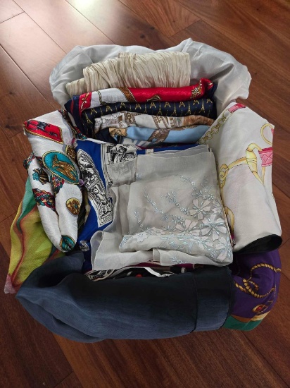 20+ Pre-Owned Vintage Scarves, Many Designer and Most Are Silk